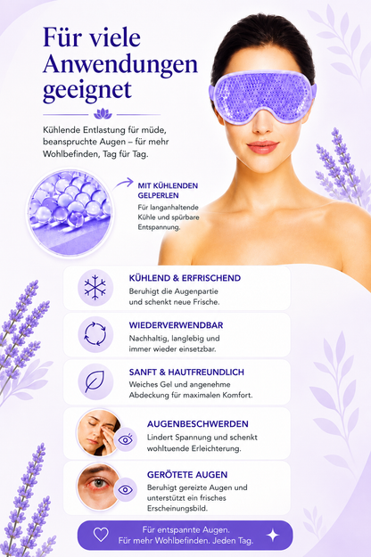 CoolEyes kühlende Gel Augenmaske für müde Augen und Beauty-Routine