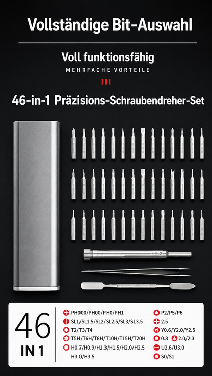 BitBuddy Präzisions-Schraubendreher-Set für Smartphone Laptop Brille und Uhr