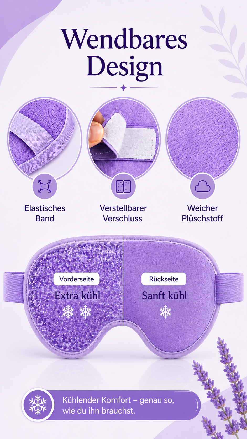 CoolEyes kühlende Gel Augenmaske für müde Augen und Beauty-Routine