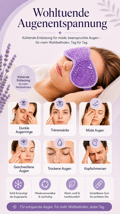 CoolEyes kühlende Gel Augenmaske für müde Augen und Beauty-Routine