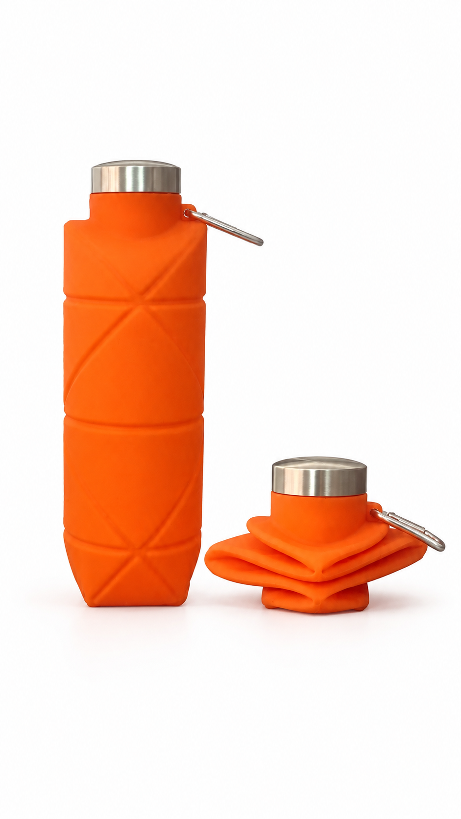 PocketFlow faltbare Trinkflasche aus Silikon für unterwegs und Reisen