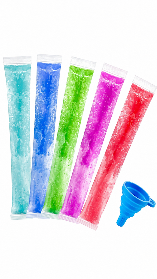 FreezePop Eisbeutel-Set für selbstgemachtes Wassereis Smoothies und Joghurt