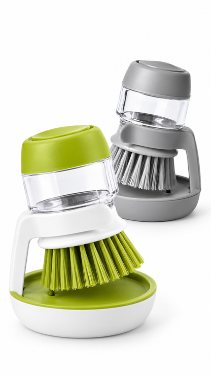 BubbleBrush Spülbürste mit Seifenspender für Küche Geschirr und Reinigung
