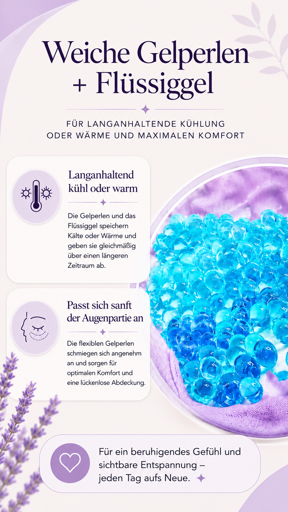 CoolEyes kühlende Gel Augenmaske für müde Augen und Beauty-Routine