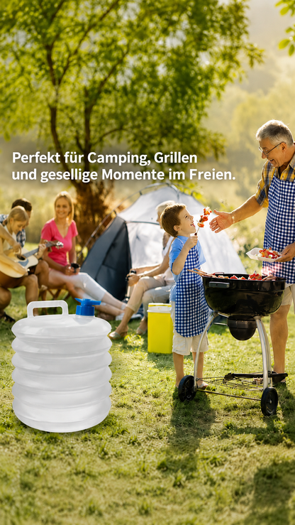 FreshFill faltbarer Wasserkanister für Camping Garten Auto und Reisen