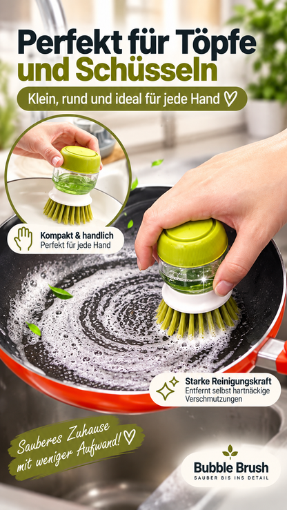 BubbleBrush Spülbürste mit Seifenspender für Küche Geschirr und Reinigung